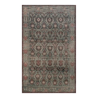 Antique Circa 1900 Handwoven Persian Malayer Rug For Sale