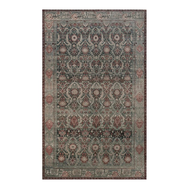 Antique Circa 1900 Handwoven Persian Malayer Rug For Sale
