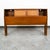 Mid Century Modern Headboard Bed Frame Full Size Cane Doors Walnut Vintage MCM For Sale - Image 4 of 11