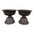 Pair of Bronze Lotus Candlesticks – 3.1" Eight Treasures Altar Candle Holders For Sale