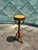 A sculptural vintage bamboo and cane pedestal, handcrafted with a tall tripod base and beautifully detailed woven and...