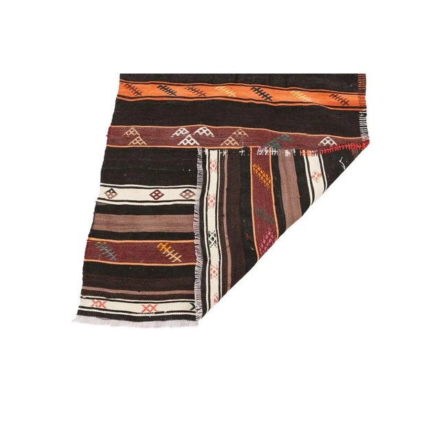 Mid 20th Century Mid 20th Century Vintage Turkish Kilim Runner For Sale - Image 5 of 7
