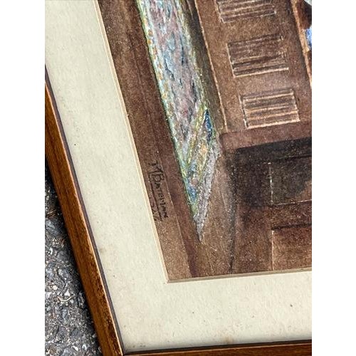 M Bateman, Grand Hall, Watercolor For Sale - Image 8 of 10