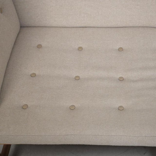 Wood Spokeback Sofa in Hallingdal Fabric by Børge Mogensen, 1963 For Sale - Image 7 of 18