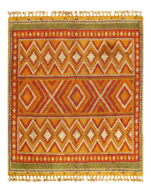 Multi Color Fine Hand Knotted Moroccon Rug 9'11'' X 11'7''