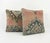 Mid-Century Modern Turkish Rug Pillow Cover 20'' X 20'' - Set of Two For Sale - Image 3 of 4