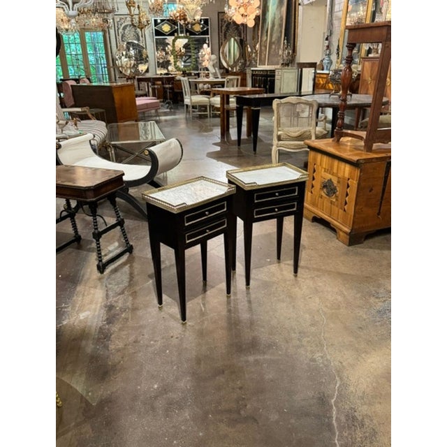 Pair of Vintage French Jansen Manner Side Tables For Sale In Dallas - Image 6 of 6