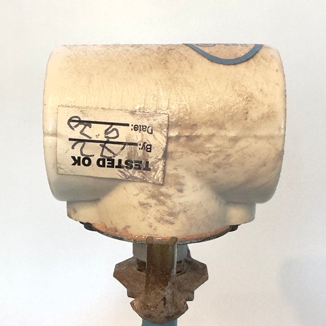 Postmodern Sculptural Saturated Turquoise Table Lamps - A Pair For Sale - Image 10 of 14