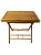 Mid 20th Century Vintage Natural Bamboo Rattan Folding Writing Desk, Bar or Serving Table For Sale - Image 9 of 12