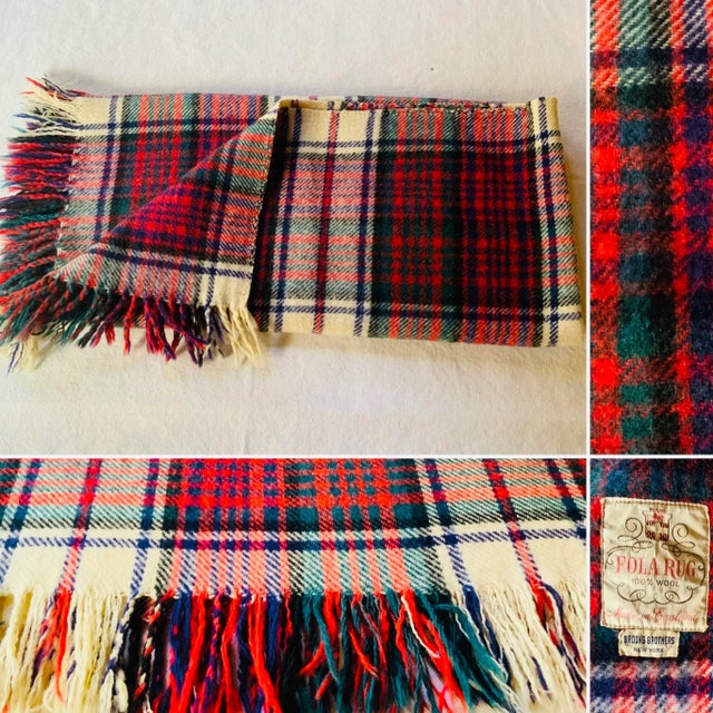 …Exceptional mid-century stadium blanket from America's oldest clothing retailer, crafted in England from luxurious all-...