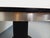 Vintage Round Dining Table in Black Wood-Effect Melamine and Chrome Metal, Space Age/1970s Style, with Integrated Extension For Sale - Image 9 of 18