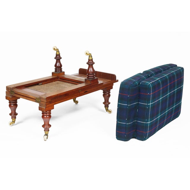 Mid 19th Century Campaign Folding Caned Daybed For Sale - Image 16 of 16