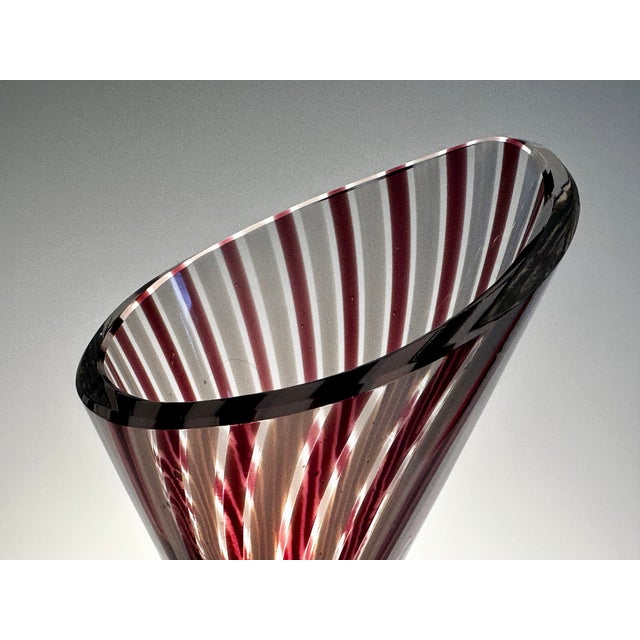Mid-Century Modern Glass Art Vase by Prof. Aloys F. Gangkofner for Hessenglas, Germany, 1950s For Sale - Image 3 of 15