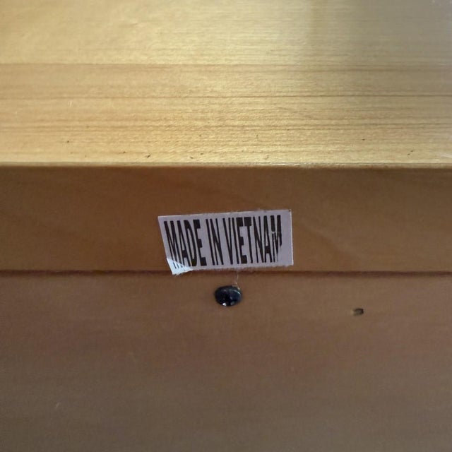 Late 20th Century Maple Dresser With Mirror For Sale - Image 16 of 16