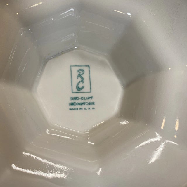 Vintage Red Cliff White Ceramic Soup Tureen Sydenham With Underplate & Ladle For Sale In Cincinnati - Image 6 of 8