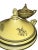 Ceramic Pair of Vintage Mottahedeh Yellow and Black Creil Tureens For Sale - Image 7 of 13