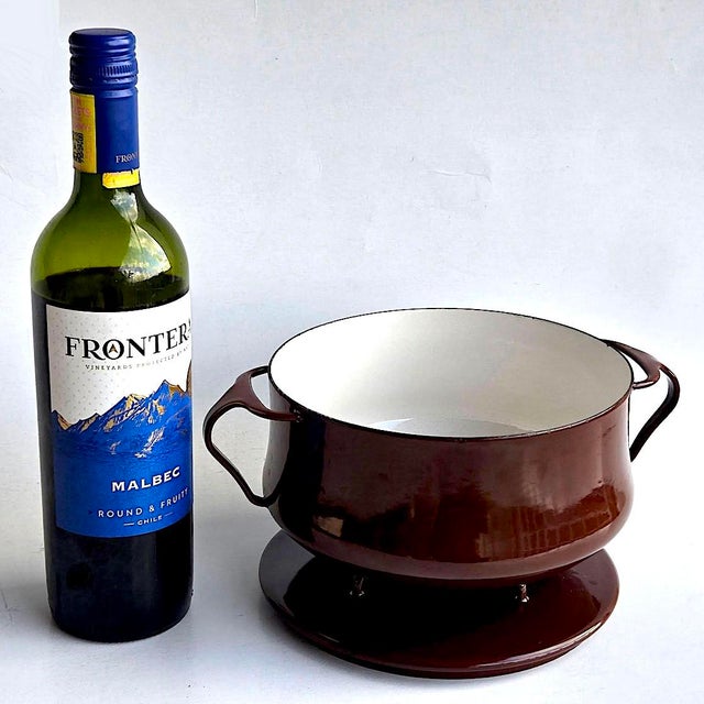 Metal 1970s Dansk Kobenstyle 2 Quart Casserole Pot With Trivet Lid, Designed by Jens H. Quistgaard For Sale - Image 7 of 14