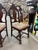 1920s Queen Ann Style Hand Carved European English Tudor Style Dining Side Chair Pair For Sale - Image 4 of 10