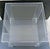 Plastic MCM Hollywood Regency Clear Lucite Acrylic Two-Tier Square Side Table For Sale - Image 7 of 7