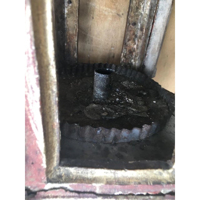 Large Six Sided Venetian Carved Gilded Baroque Hall Lantern, 17th Century For Sale In West Palm - Image 6 of 13