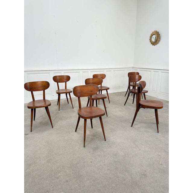 Chairs from Baumann, 1960s, Set of 8 For Sale - Image 9 of 9