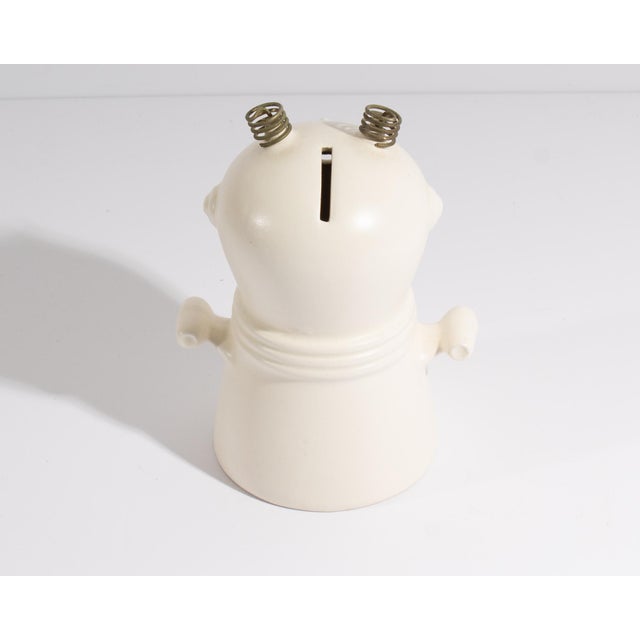 Mid-Century Modern Malcolm Leland Ns Gustan Ceramic Space Bank For Sale - Image 3 of 8