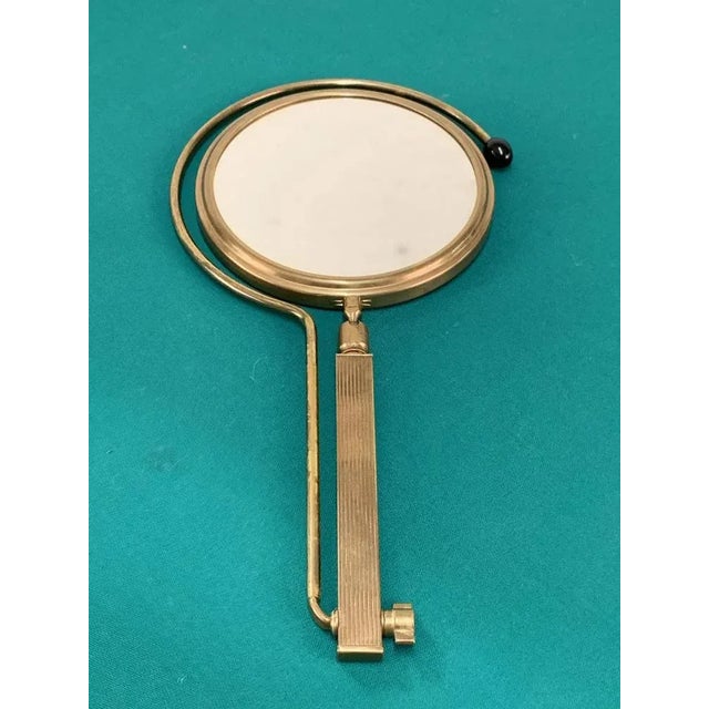 Mid-Century French Brass Adjustable Table Mirror, 1950s For Sale - Image 12 of 18