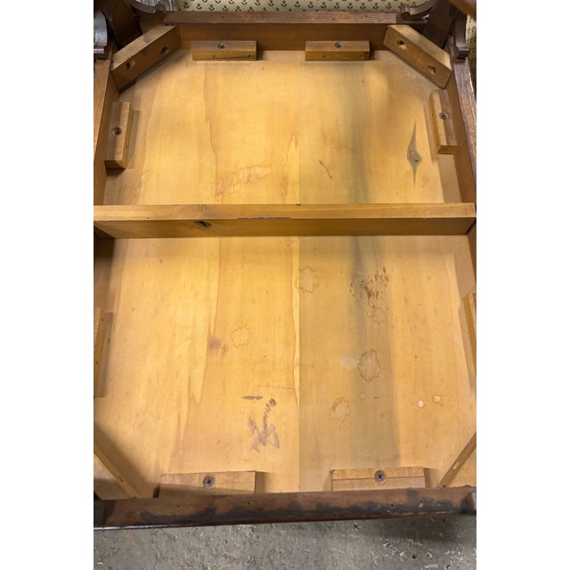 Vintage Georgian Style Chippendale Style Mahogany Tray Top Side Table For Sale - Image 14 of 14