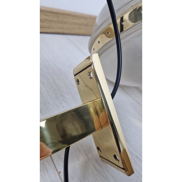 Metal Delta Wall Lamps in Brass with Double Fresnel Glass by Sergio Mazza for Artemide, 1960s, Set of 2 For Sale - Image 7 of 16