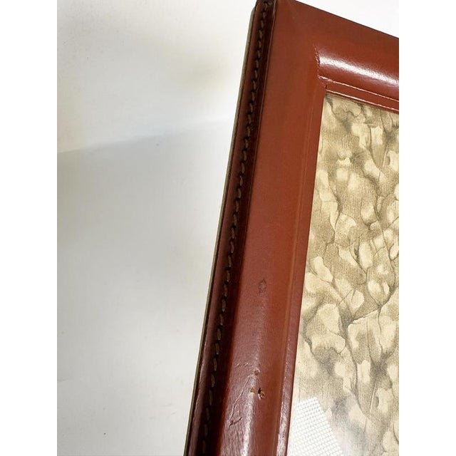 Brown Leather Photo Frame, France, 1950s For Sale - Image 9 of 11
