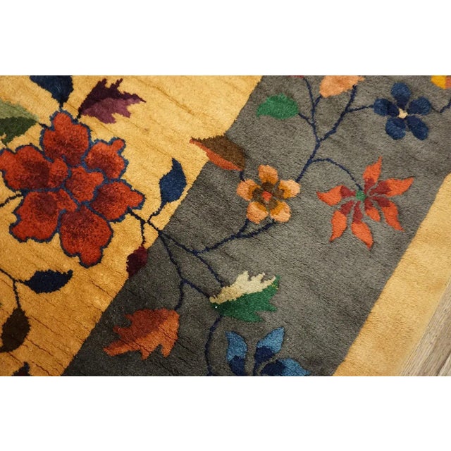 Textile 1920s Chinese Art Deco Carpet ( 9' x 11'6" - 274 x 351 ) For Sale - Image 7 of 12