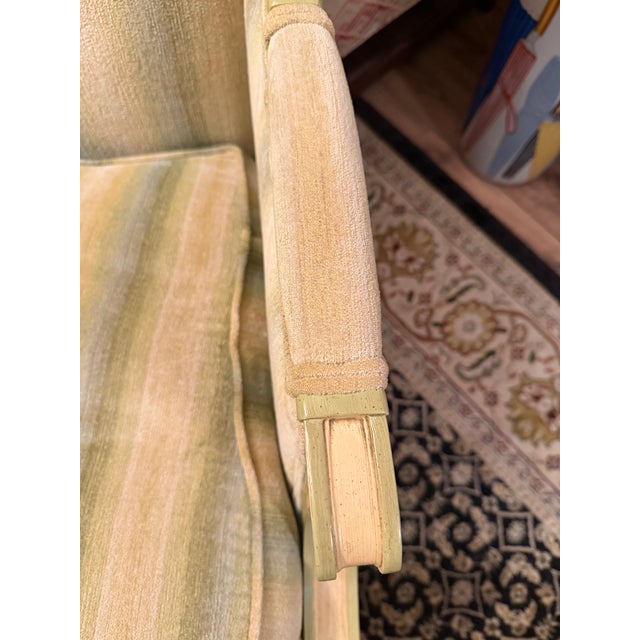 1960s Henredon Schoonbeck Louis XVI Style Down-Filled Bergère Armchair For Sale - Image 14 of 15