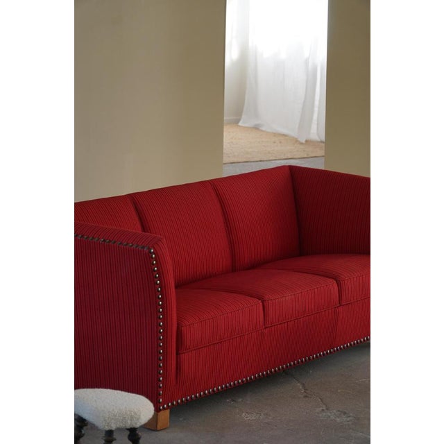 Art Deco 3-Seater Sofa in the style of Flemming Lassen, 1940s For Sale - Image 3 of 18