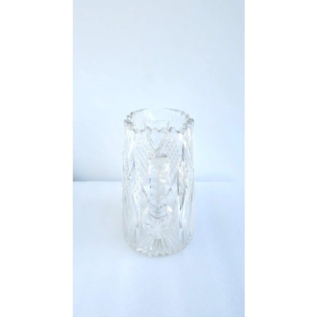 Early 20th Century American Brilliant Cut Crytal Pitcher or Vase For Sale - Image 5 of 10