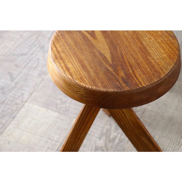 Pierre Chapo Elm S31 Stool by Pierre Chapo for Altelier Chapo, France, 1972 For Sale - Image 4 of 8