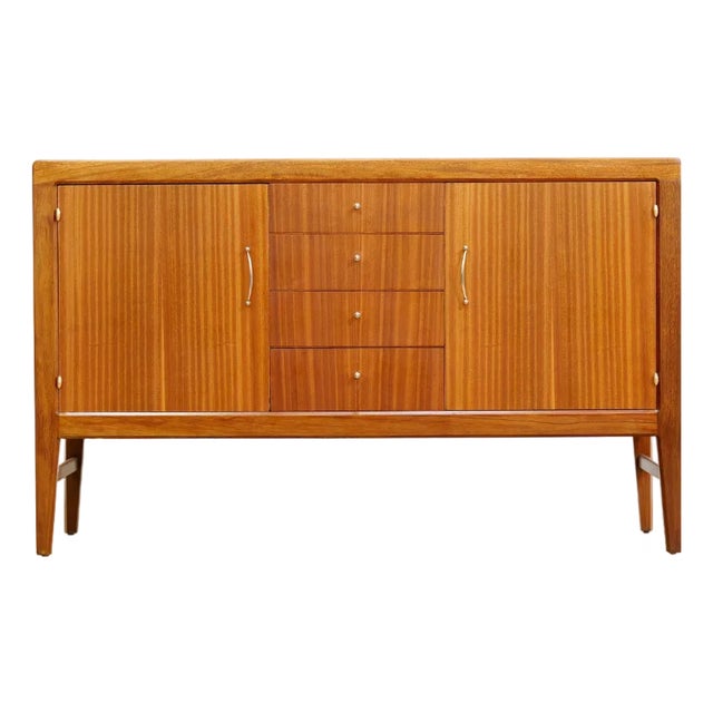 1960s Mid Century Compact Buffet Credenza For Sale