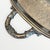 Metal Vintage Silver Plate Large Butler's Buffet Tray With Handles and Feet For Sale - Image 7 of 18