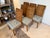 2020s Set of 6 David Francis Furniture Stacked Bamboo Collection Dining Chairs. For Sale - Image 5 of 9