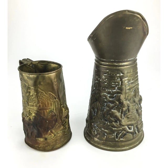 Metal Vintage Brass Bar Vessels Made in England For Sale - Image 7 of 12