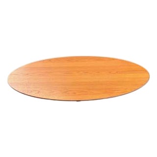 Eero Saarinen for Knoll Oval Teak Coffee Table For Sale