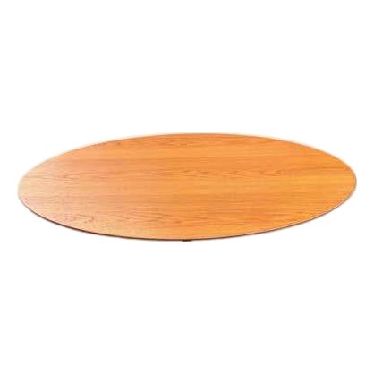 Eero Saarinen for Knoll Oval Teak Coffee Table For Sale