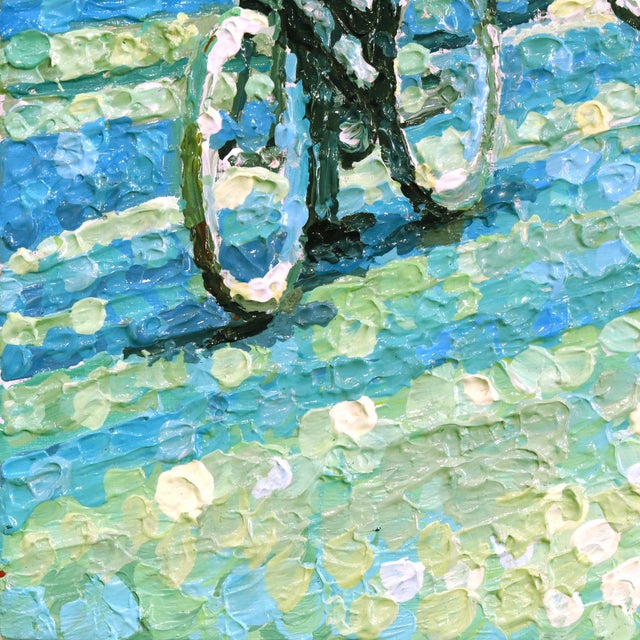 Look Within - Original Urban Figurative Still Life Pointillist Acrylic Painting For Sale In Los Angeles - Image 6 of 9