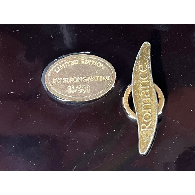 Gold Limited Edition 113/300 Jay Strongwater Renaissance Angel Musical Figurine - Music Box For Sale - Image 8 of 14