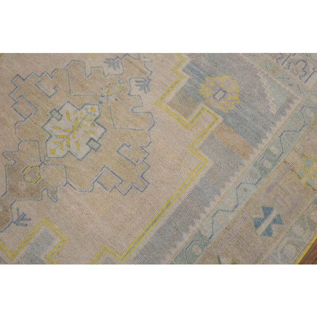 Square Vintage Turkish Oushak Rug For Sale - Image 12 of 18