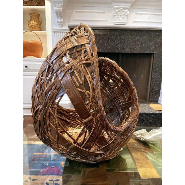 Contemporary Japanese Bamboo Art Sculpture Yamaguchi Ryuun For Sale - Image 10 of 13
