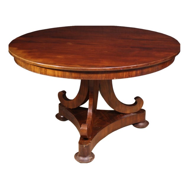 19th Century Dutch Mahogany Table, 1880s For Sale