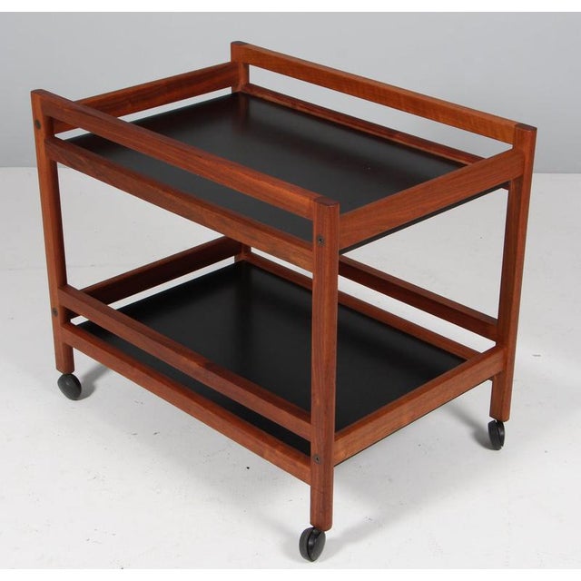 Børge Mogensen Vintage Tray Table by Børge Mogensen for Fredericia, 1970s For Sale - Image 4 of 10