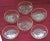 1950s Formal Glass Dessert Set With Gold Rims- 11 Pieces For Sale - Image 4 of 6