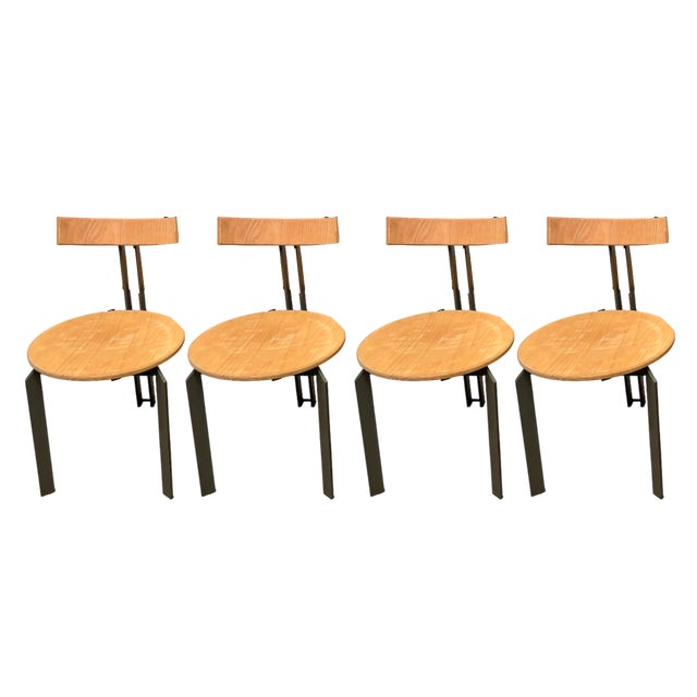 Model Zeta Chairs by Martin Haksteen for Harvink, 1980s, Set of 4 For Sale