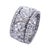 Art Deco Vintage Platinum Diamond Eternity Band, Size 7 For Sale - Image 3 of 7